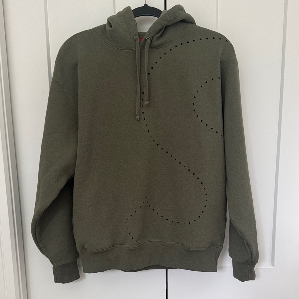 Supreme Hoodie with Perforated Design